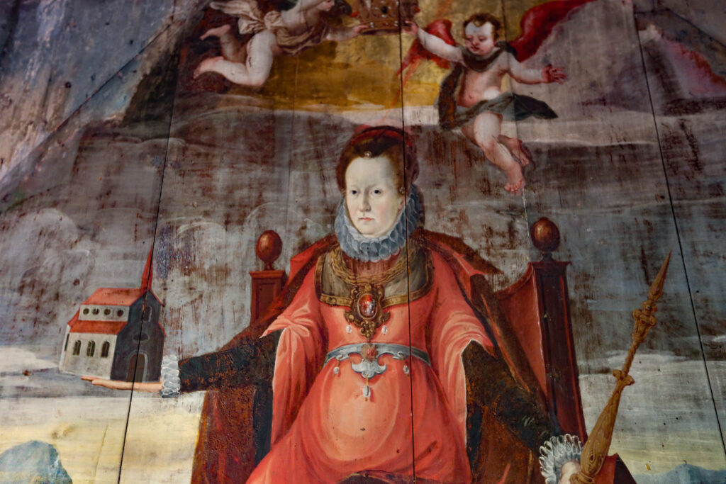 Gräfin Haziga - Bild aus der KapelleKapelle zur Schmerzhaften Muttergottes im Bayrischzeller Ortsteil Geitau